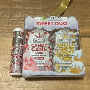 NWT! Body moisturizer set and herbal lip balm